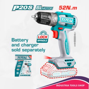 TALADRO 20V 52NM 0.8-10MM 22+1 BRUSHLESS INDUSTRIAL