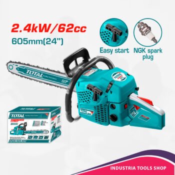 MOTOSIERRA 62CC 2.4KW ESPADA/24’’ 550ML MOTOR 2 TIEMPOS INDUSTRIAL