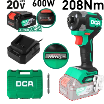ATORNILLADOR DE IMPACTO BRUSHLESS 20V 208NM B:2X4.0H